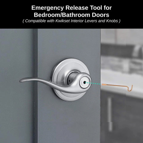 Gold Finish Ten Pack Emergency Pins For Kwikset Privacy Bedroom And Bathroom Door Levers And Knobs Compatible With Kwikset Interior Privacy Doors With Small Center Access Hole Durable Steel Release Tools For Quick Access And Safe Unlocking Ten Pack