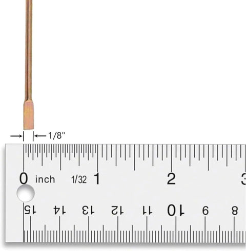 Six Pack Privacy Door Emergency Release Tool Set for Interior Doors with Small Access Hole, shown next to ruler for size reference.