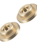 2 Pieces Flanged Sleeve Bearing 4mm X 8mm X 4mm POM Self Lubricating Oilless Bushing Gold Color For Equipment And Machinery Use