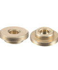 2 Pieces Flanged Sleeve Bearing 4mm X 8mm X 4mm POM Self Lubricating Oilless Bushing Gold Color For Equipment And Machinery Use