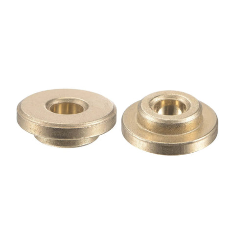 2 Pieces Flanged Sleeve Bearing 4mm X 8mm X 4mm POM Self Lubricating Oilless Bushing Gold Color For Equipment And Machinery Use
