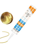 Gold Glitter Silicone Sealant Waterproof 100 Percent Silicone Caulk With Sparkling Finish in 10.1 oz tube
