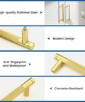 Diamond Knurled Gold Cabinet Pulls Set For Kitchen 5 Inch Hole Center Aluminum Alloy Handles Scratch Proof Oxidation Finish