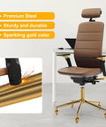 Metal Base Replacement Set For Office And Gaming Chairs With Bottom Plate Stand Cylinder And Five Durable Rubber Caster Wheels