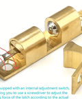 Gold Metal Double Roller Door Catch Latch For Cabinets And Interior Doors Quiet Smooth Rollers Heavy Duty Cabinet Door Closer