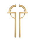 2 Pack Gold Zinc Alloy Cabinet Pulls Modern Minimalist Handle Set For Cabinets And Drawers with Smooth Gold Finish