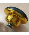 10-Pack 2.5" Inch Furniture Leg Base - Gold Plated, durable nylon and metal flat-base caster wheel with square mounting plate.