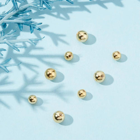 1 Pair Screw Ball Backings For 0.95mm Threaded Posts, 3mm To 4mm Round Ball Stud Earring Stoppers on blue background