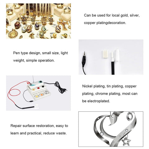 Gold Plating Kit For Jewelry And Local Gold Plating Pen Type Plating Machine With Rhodium Silver Copper Plating Capabilities