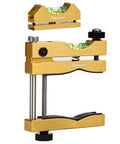 Scope Leveling Kit With One-Sided Barrel Clamp And Magnetic Reference Level Bubble In Gold Finish For Fast Install Upgraded One-Sided Clamp