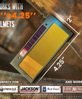 Shade 10 Auto Darkening Welding Lens With Gold Coating 0.01ms Reaction Time, 2x4 1/4x0.2 Inch Replacement Lens display