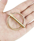 4 Pack Heavy Duty Stainless Steel Gold Lynch Pins With Ring For Trucks Tractors Trolleys Lawn Mowers And Trailers One Quarter Inch By One And Three Quarter Inch Zinc Coated Six Millimeter By Forty Five Millimeter Corrosion Resistant