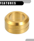 Close-up of a gold-tone titanium alloy washer from Partuto 4 Pcs M6x5.5 Universal Bicycle Bolt Brake Screw Washer Bolts.