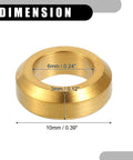 6mm x 10mm gold tone titanium alloy washer from ✝️ Partuto 4 Pcs M6x5.5 Universal Bicycle Bolt Brake Screw Washer Bolts set - MTB use.