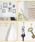 303 Piece Picture Hanging Kit With Heavy Duty Hooks Nails Sawtooth Wire D Rings And Level In A Categorized Organizer For Easy Frame Canvas Mounting And Wall Art Display Great For DIY Mounting And Easy Gallery Displays, showing varied uses including frame, textile, towel, and key hanging.