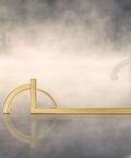 2 Pack Gold Zinc Alloy Cabinet Pulls Modern Minimalist Handle Set for Cabinets and Drawers with Smooth Gold Finish