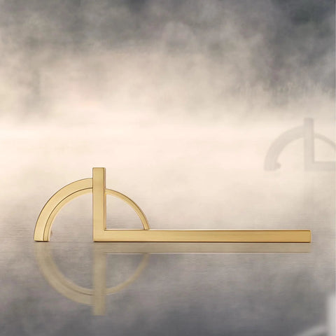 2 Pack Gold Zinc Alloy Cabinet Pulls Modern Minimalist Handle Set for Cabinets and Drawers with Smooth Gold Finish