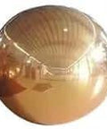 Inflatable Decoration Sphere 60cm Gold Mirror Finish reflecting a room interior.
