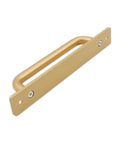 2 Pack Rustic Barn Door Handles In Golden Aluminum Alloy, 7 Inch Modern Sliding Door Pulls For Kitchen Cabinets And Shed
