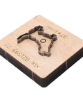 Golden Retriever Dog Shape Cutting Die For Leather And More High Density Alloy Steel Punch Cut Mold on wooden base