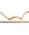Golden Hitch Pin Zinc Plated Replacement For Western 93028 heavy duty trailer hitch pin shown in profile view, steel material, standard size.