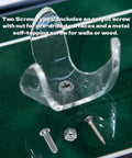 Golf Ball Wall Mount Display For Single Balls With Transparent Acrylic Claw Design and included screws for secure installation