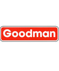 Goodman logo on a red and white background