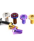 Colorful GR5 Titanium Alloy Flying Saucer Head Screws - Plum Blossom Anti-Theft Screws, various sizes M4 M5 M6 M8 M10