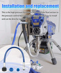 24W830 Airless Paint Sprayers Piston Pump Side Tube Fits For Graco 390 395 490 495 595 PC, 0.5 inches Coupled Hose