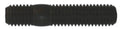 Close-up of Ten Grade 8 Double End Studs 8mm-1.25 x 30mm and 8mm-1.25 x 10mm in black, showing threaded ends.