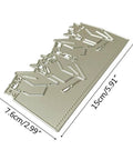 Versatile Die Cuts Kit For Scrapbooking And Card Making With Graduation Invitation Shapes Carbon Steel Metal Dies Size 15x7.6 cm