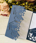 Versatile Die Cuts Kit For Scrapbooking And Card Making With Graduation Invitation Shapes Carbon Steel Metal Dies shown on paper