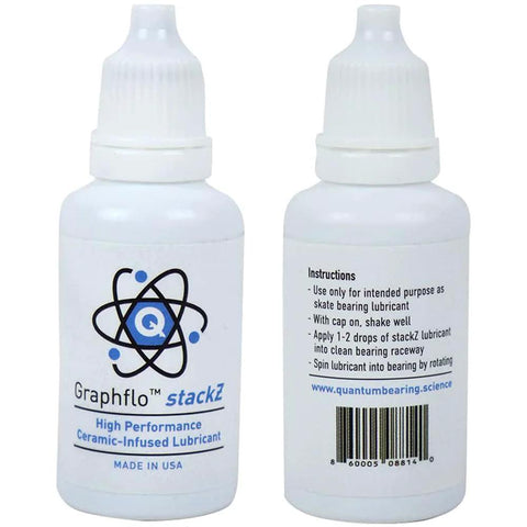 Graphflo Stackz Cream Lubricant bottles for High Performance Skate Bearings Pack Of Eight, Made In USA, smooth spins.