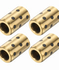 4 Pieces Sleeve Bearings 8mm Bore 15mm OD 24mm Height Wrapped Graphite Impregnated Cast Brass Oilless Bushings Self Lubricating Low Friction