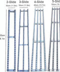 Light Duty Gravity Conveyor Slides With ABS Plastic Roller System And Stainless Steel Frame Two Slide 200 Cm Long Lightweight Rollers