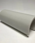Pro Series Snap Clamps 1 Inch 20 Pack Gray Snap Clamps With Rounded Edges For Safer Fabric And Plastic Ideal For Attaching Tarps Or Netting To Pipe Or EMT Highly Compatible With Many Pipe Types close-up of single clamp