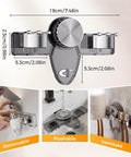 Broom Holder Mop Hanger, 2026 New No punching required Broom Hanger Organizer installation guide with suction cups, gray, 2PCS
