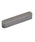 Undersized Tolerance 22mm By 4mm By 4mm Key Stock in Gray Carbon Steel for loose keyways and DIY projects.