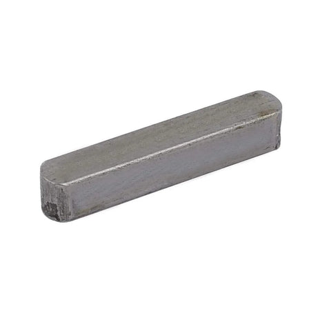 Undersized Tolerance 22mm By 4mm By 4mm Key Stock in Gray Carbon Steel for loose keyways and DIY projects.