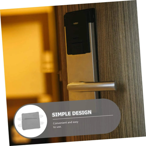 Two Pack Door Silencers for Noise Reduction and Quiet Door Closer Cushion easy install gray shown on door handle