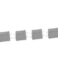 Effortless, tool free door silencer set that cushions slams, reduces noise, and protects wood doors. No drilling required, silicone padding.