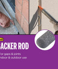 Versatile Gray Foam Backer Rod Set 1/2in x 20ft - Essential Caulk Saver for Sealing Concrete Gaps, Expansion Joints, Crack Filling (71480)
