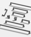 10 Pack 5 Inch Gray Kitchen Cabinet Handles Modern Cabinet Pulls for Cabinets and Vanity with Fingerprint Resistant Matte Gray Finish