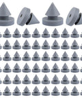 100 Pack Rubber Door Silencers For Metal Doors Half Inch Diameter Anti Collision Silencer Hinge Outlet Stop Noise Reducer Soft Silicone For Metal Frames Keeps Doors From Slamming And Cuts Noise Gray