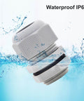 Waterproof NPT Cable Glands Three Quarter Inch Gray Nylon Adjustable Cable Gland With Strain Relief visible in water