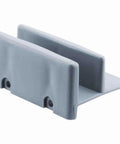 Sliding Shower Door Bottom Guide Gray Plastic With Half Inch Channel Keeps Door Panels Centered On The Base Frame Durable