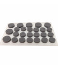 Assorted Round Self Stick Noise Dampening Foam Cabinet Bumpers 100 Pack Gray For Quiet Closures And Surface Protection Easy Peel And Stick Ideal For Cabinets Doors Electronics Lamps Decor And More on a sheet