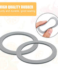 2 Pack Blender Gasket O-Ring Replacement For Oster Osterizer Blenders Gray Rubber Seal shown with durability and easy fit features