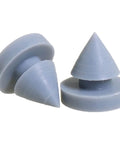 16 Pack Gray Rubber Conical Door Silencers, Nail Style Bumpers For Metal And Wooden Doors, Quiet Exit Door Cushions For Hinge Gaps