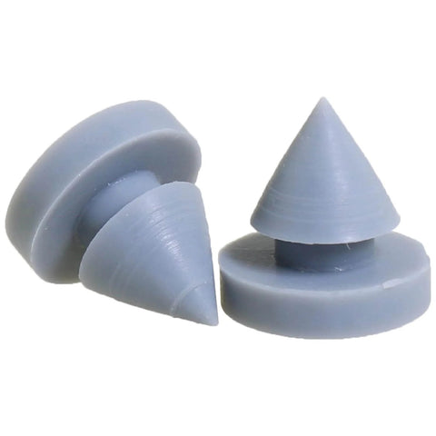 16 Pack Gray Rubber Conical Door Silencers, Nail Style Bumpers For Metal And Wooden Doors, Quiet Exit Door Cushions For Hinge Gaps